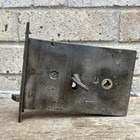 Antique Mortise Lock Victorian Rare Brass Front   Original Key Working Lock