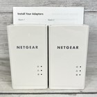 Lot Of 2   Netgear Powerline Pl1200-100pas  1-ethernet Port Wifi Extenders