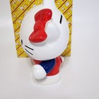 Vintage 1970s Hello Kitty Ceramic Coin Bank 8  Sanrio Japan Box Piggy Bank 1976