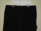 New George Black Flat Front Cargo At The Knee Shorts Mens Size 44 Inseam 10 