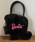 Vintage Black Vinyl Barbie Purse By F a o Schwarz- Mint Condition 