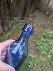 John Ryan Savannah Georgia 1859 Cobalt Blue Soda Water Bottle 