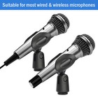 4 8x Universal Microphone Clip Adjustable Mic Clip Holder For Wireless Mic Stand