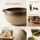 Matcha Whisk Set  5-piece Matcha Kit With Handmade Ceramic Bowl  100-prong Ba   