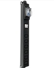 240v Metered Pdu  30a  7200w  6 C13 Outlets  Rack Mount For Crypto Mining   Data