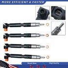 4x Fuel Injector For Bobcat S595 S630 S650 T450 T550 T590 T595 T630 T650 7275454