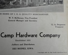 Vintage 1937 Brown-camp Hardware Catalog Tool Book - Des Moines  Iowa  51