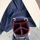 Malbon Golf Caddy Bag Stand Type Synthetic Leather 5-way   Navy - Free Shipping