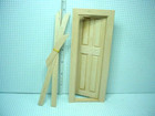Miniature Narrow Inside Door Wi Trim  cla70133 Handley 1 12 Scale
