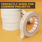 1 Inch X 55 Yards Masking Tape  12 Rolls Beige White Painters Tape