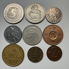 Vintage European Coins Lot - 9 Different Countries 1924-1992 -  c-103