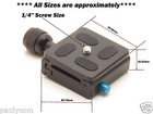 Clamp And Qr Quick Release Plate For Tripod Ball Head Camera Ks-0 Metal Adapter