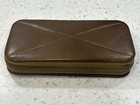 Vintage Brown Leather Made Germany Manicure Set