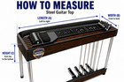 Custom Handmade Pedal Steel Guitar Dust Cover Premium Vinyl Mullen Sho-bud Gfi