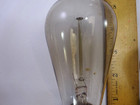 3 Old Light Bulbs Vintage Clear Glass Light Bulbs For Parts Or Repair Only