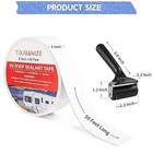 Rv Roof Tape With Rubber Roller  2 Inch X 50 Feet Sealant Tape For Camper Roof R