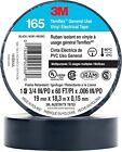 3m Temflex Vinyl Electrical Tape 165 Multi-purpose 3 4  X 60ft Black  50 Rolls