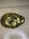 Solid Brass Face Mask Wall Hanging 5 25  X 5 75  Theatrical