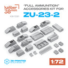  new  - 1 72 - Zu-23-2 Scale Model   Full Ammunition Kit   Kaliber38mm K38-72901