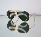 Rare Ray-ban B l Aviator Sunglasses Gold green Vintage Bausch   Lomb L0205