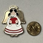 Vintage Teacher Angel With Apple  Soft Enamel Lapel Pin 