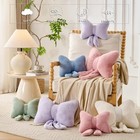 Bowknot Throw Pillows Bow Decorative Pillow Aesthetic Home Decor Knot Plush P   