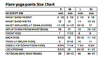 Women Yoga Pants Soft Cotton Wide Waist Band Flare Hem Leg Bootcut Workout S-xl