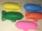 Goodyear Blimp Vintage Rubber Promotional Eraser Complete Set Of 5 Rare 1970s