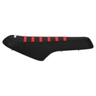 Tst R002 Electric Bike Gripper Seat Cover    All Black With Red Ribs  640