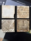 Set Of Minton 6x6 Shakespearean Tiles - Cymbaline  Guinevere  Macbeth  Shrew