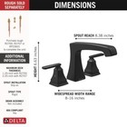 Delta Ashlyn Roman Tub Trim Matte Black-certified Refurbished