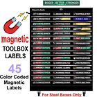 Ultimate Magnetic Toolbox Labels Fits All Steel Boxes Tool Chest   Cabinets 
