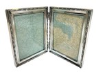 Vintage Webster Co Sterling Silver Double Picture Frame Floral Repousse 925