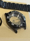 42mm Seiko Nh36 35 34 Automatic Watch Case Black Sapphire 34-35mm Dial   Band