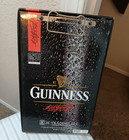 Guinness Beer Pint Shaped Glass Wall Clock Bar Decor Free Ship  