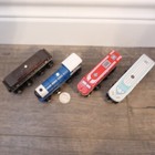 Wooden Train Engines Car Lot 4 Works Compatible W   Thomas Brio Imaginarium Tru
