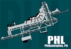 Phl Philadelphia Airport Diagram Map Handmade 3 25  X 2 25  Magnet  mm10029 