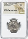 Caracalla 198-217 Huge Tetradrachm Ngc Xf  Mesopotamia Roman Empire Silver Coin