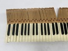 Set 88 Vtg Antique Salvaged Piano Keys White Black Wall Art Craft Sculpture J220