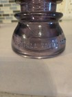 Vtg Whitall Tatum Co  Glass Insulator No  1 Amethyst Purple Rare 