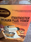 Vintage Sunbeam Mixmaster Power Plus 1-150 Chrome  Stand Mixer Unopened Box