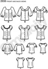 Simplicity Sewing Pattern 2936 Top Tunic Shirt Misses Size 8-16 Easy To Sew