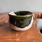 Oribe Ware Chawan Matcha Bowl Japanese Tea Ceremony Pottery