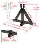 Heavy Duty 3 Point 2  Receiver Trailer Hitch Category 1 Tractor Tow Drawbar Pull