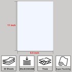 White Cardstock 8 5  X 11     30 Sheets Cardstock Paper 85 Lb 230 Gsm bright Wh   