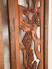 Vintage Japanese Ranma Wood Carving Panels Set Of 2 Transom Architectural Art Fs