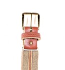 Vintage Retro 70s 80s Striped Twill Stretch Belt Adjustable 