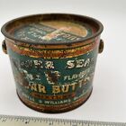 Antique Silver Seal Maple Flavored Sugar Butter Tin Boyle   Williams Pa No Comp