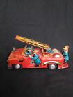 Vintage 1950s Nomura Tin Friction Fire Truck  Not Complete