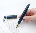 Jinhao X159 Fountain Pen  f Nib 0 5mm  Dark Blue With Gold Clip